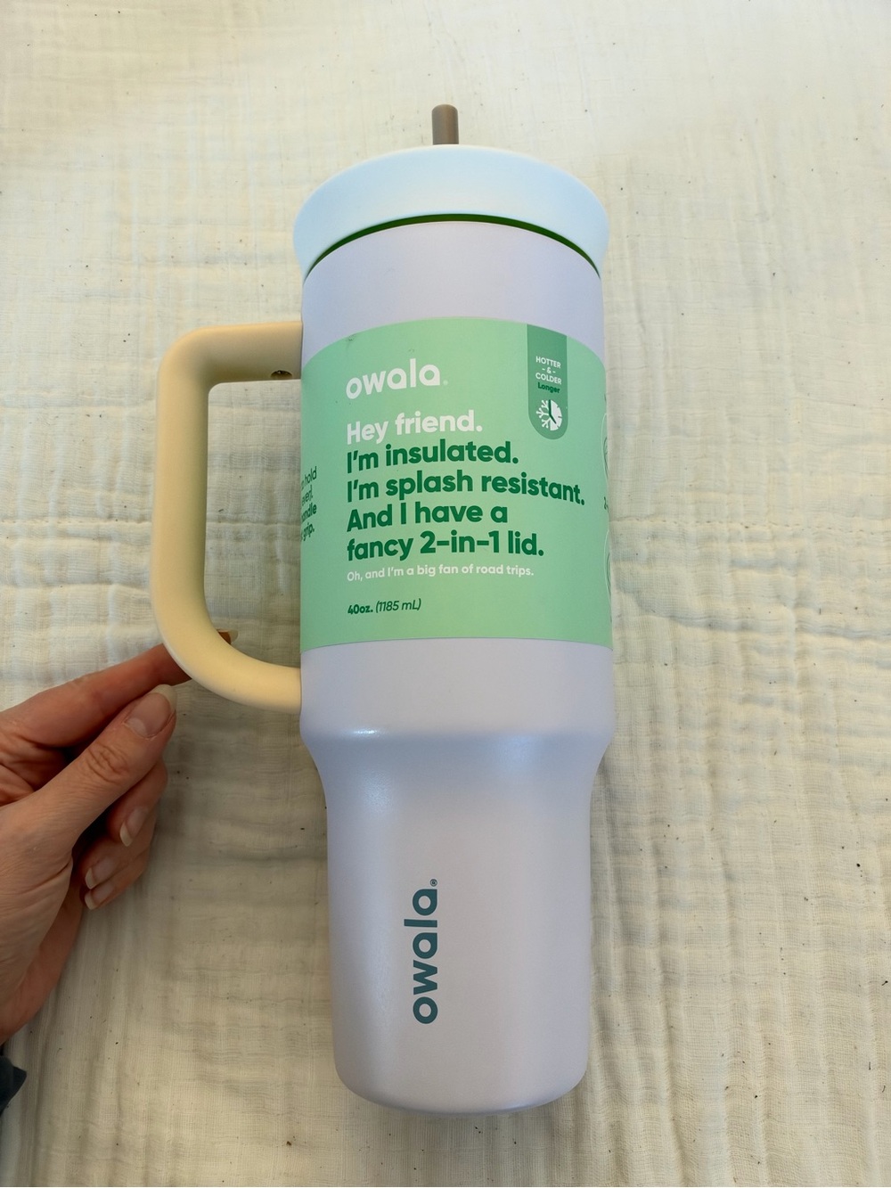 NWT Owala 40 oz. Stainless Steel Straw Tumbler